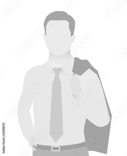 Default placeholder businessman half-length portr
