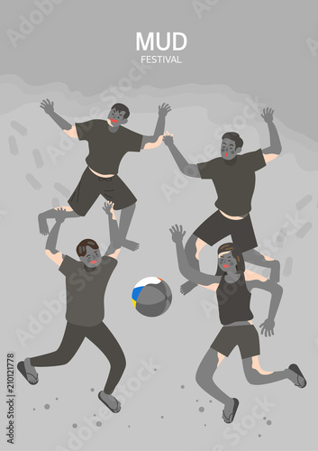 Mud Festival Illustration