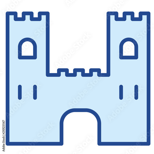 Ritterbrug Vector Icon Illustration
