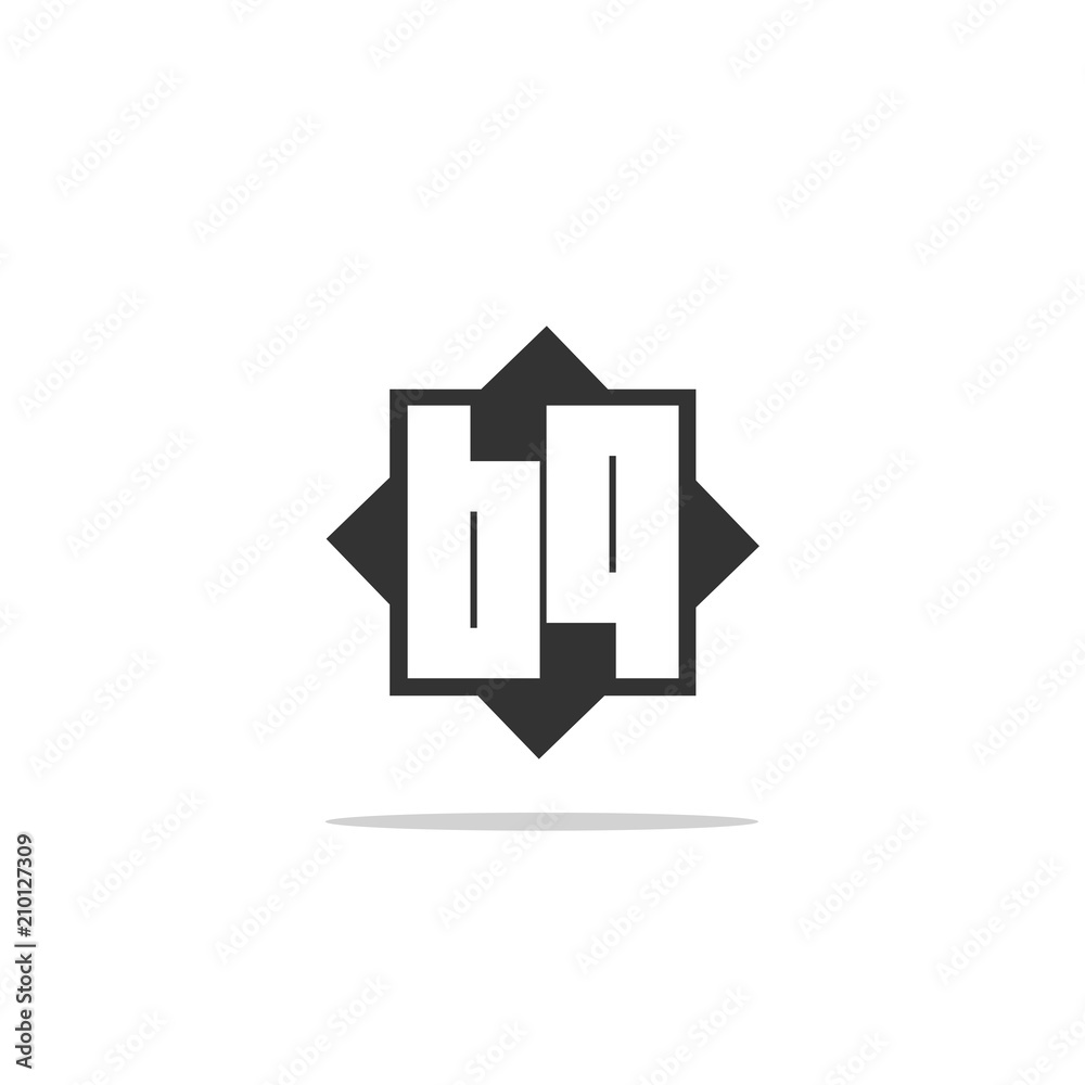 Initial Letter BQ Logo Template Vector Design Initial Letter BQ Logo Template Vector Design