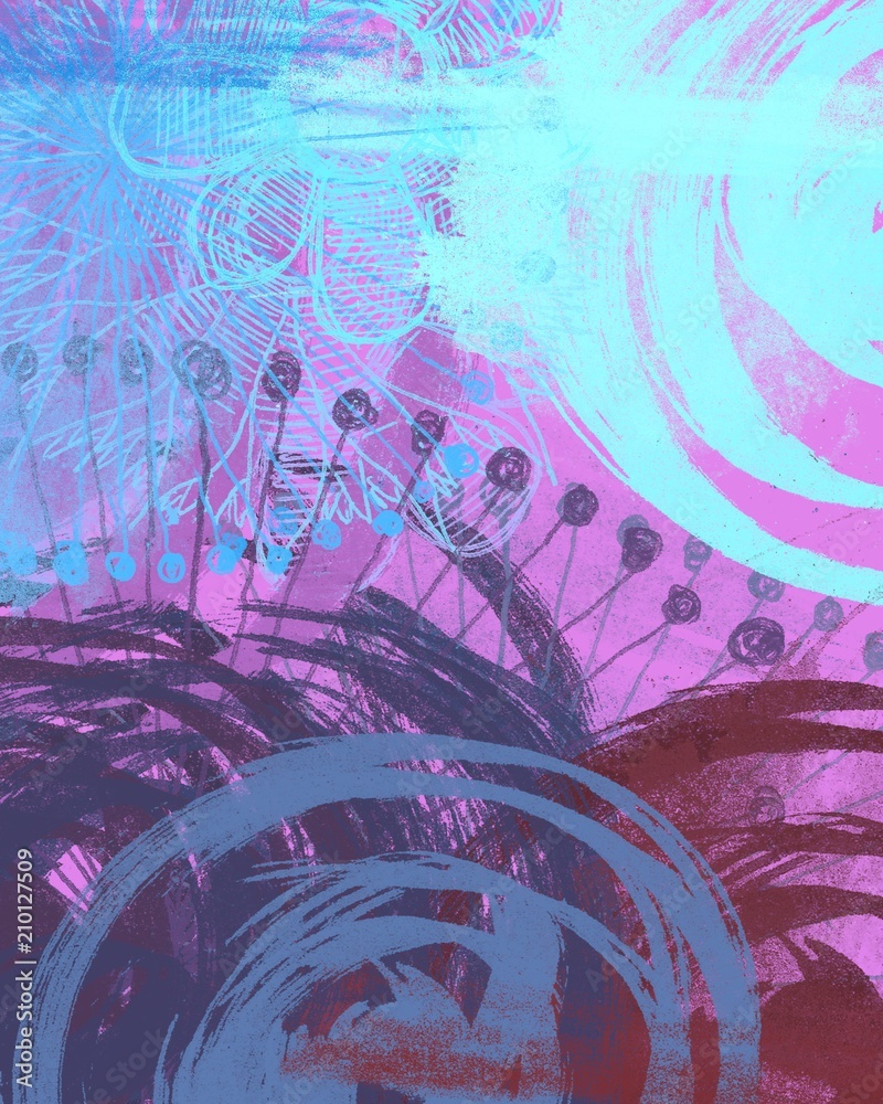 Obraz premium Abstract painting on canvas. Hand made art. Colorful texture. Modern artwork. Strokes of fat paint. Brushstrokes. Contemporary art. Artistic background image.