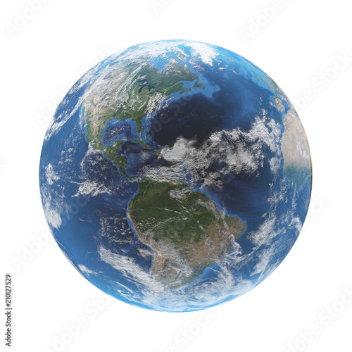 world globe earth 3d rendering. elements of this image furnished by NASA photo