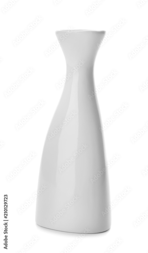 Ceramic vase on white background Ceramic vase on white background
