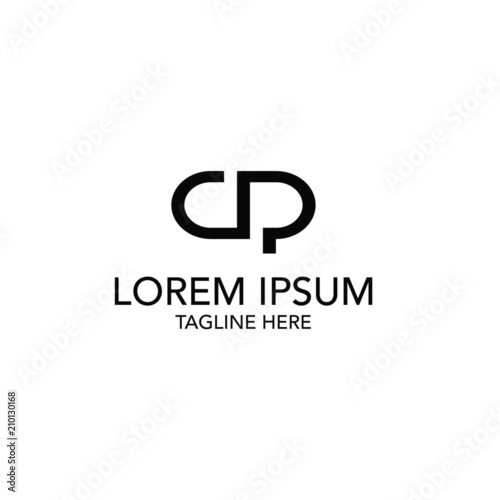 Letter CP logo design
