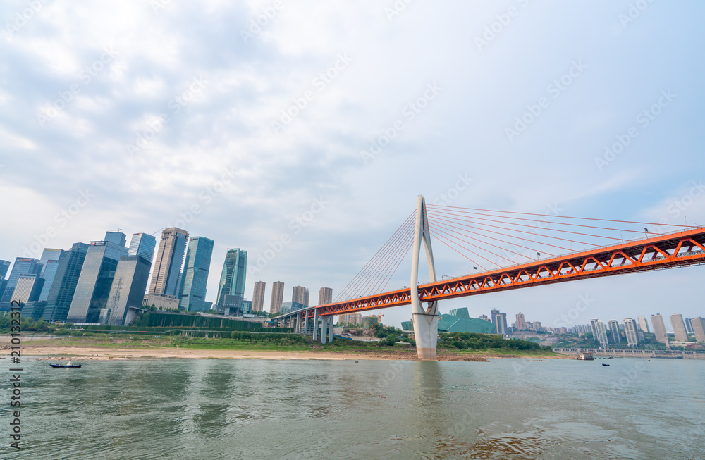 Fototapeta premium Chongqing qianshimen bridge