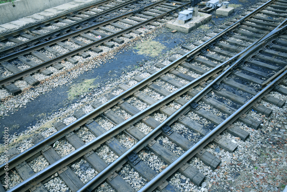Freight train tracks Freight train tracks