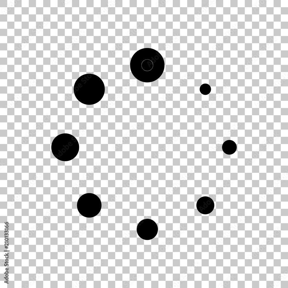 Simple loading symbol. On transparent background. Stock Vector Adobe
