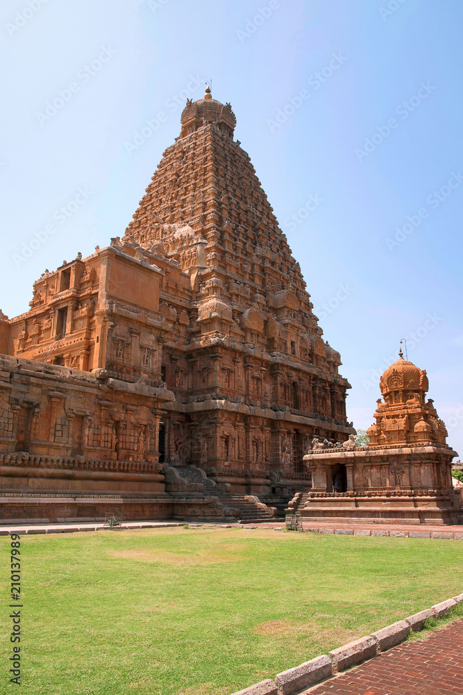 Brihadisvara Temple and Chandikesvara shrine, Tanjore, Tamil Nadu