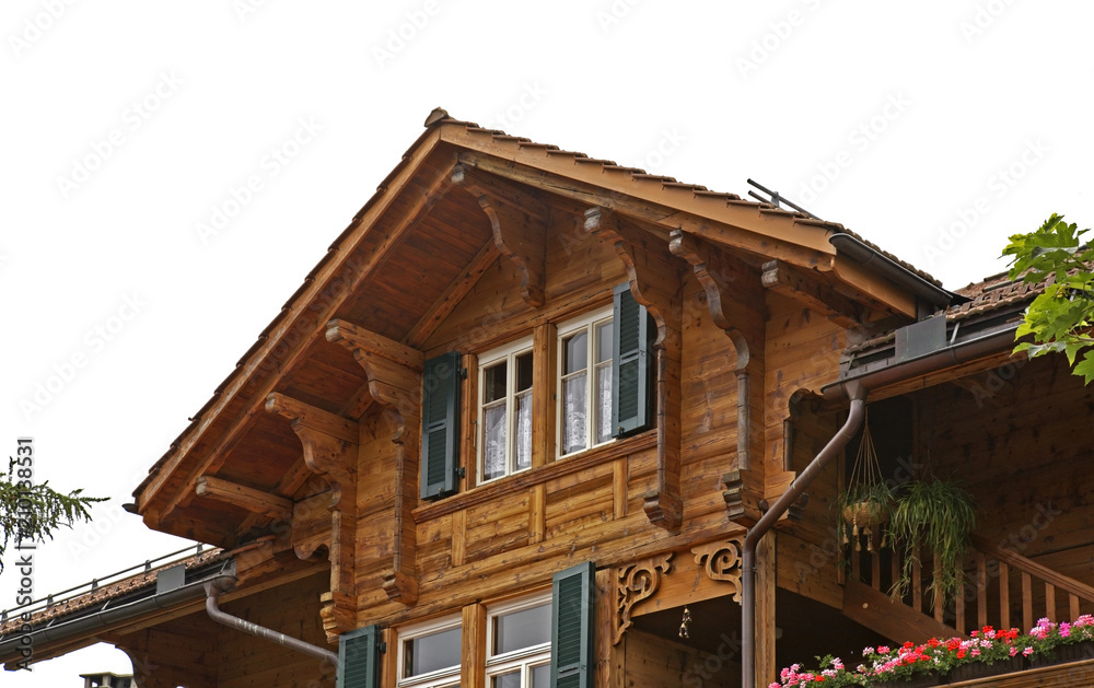 Fragment of house in canton of Bern. Switzerland Fragment of house in canton of Bern. Switzerland
