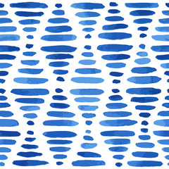 Keuken achterwand Kleurrijk patronen Handgeschilderde blauwe ruiten patroon  © IMR
