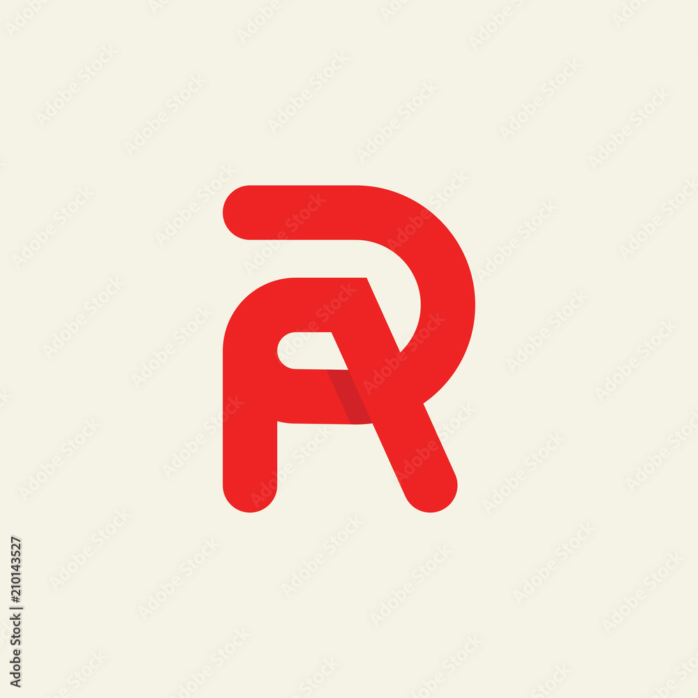 Letter R Red Letter R Red