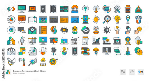 Business development icons