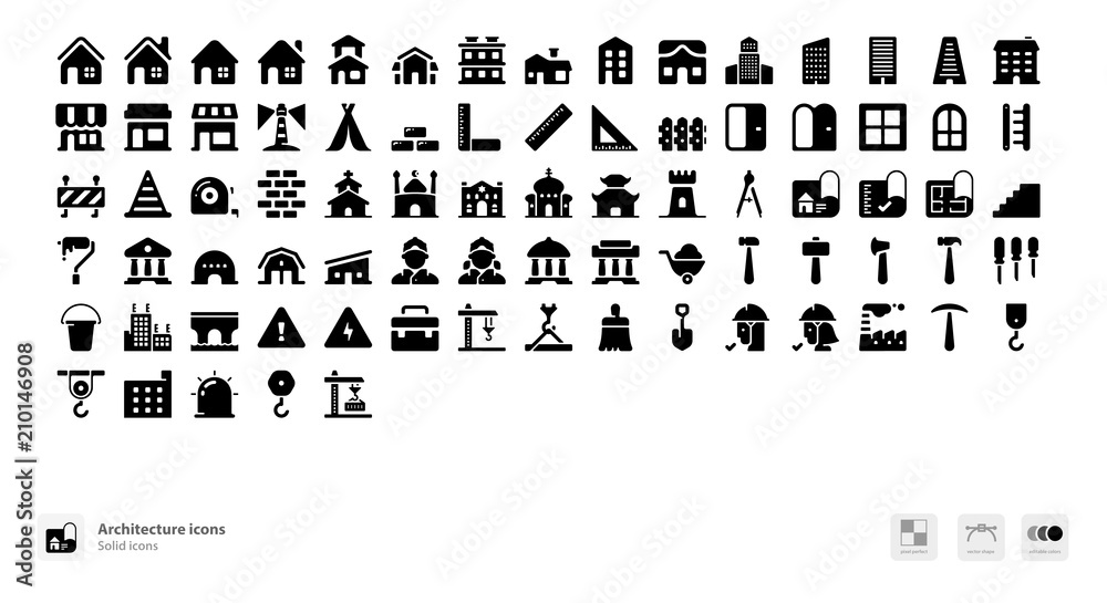 Buildings and Architecture icons