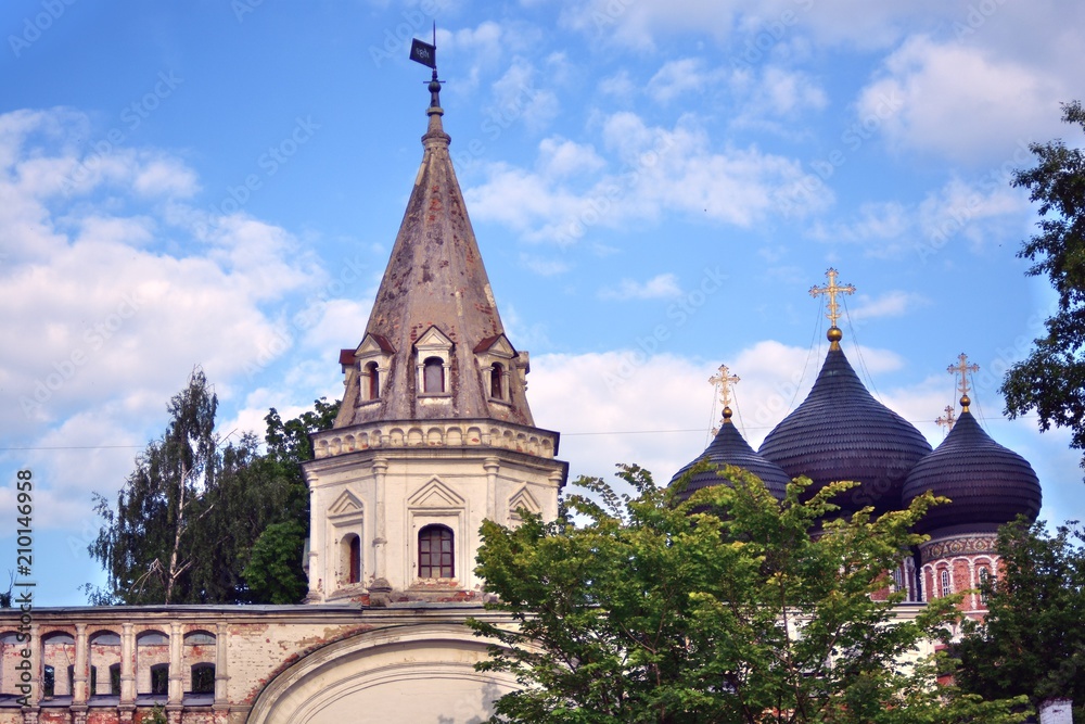 Intercession church in Izmailovo manor, Moscow. Popular landmark.
