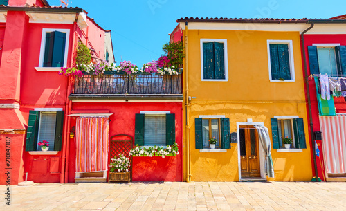 Houses in Burano, Venice