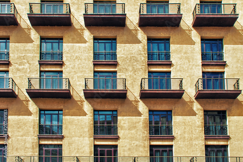 facade detail of hotel central park in havana photo