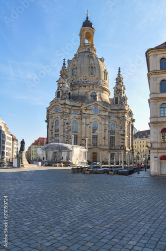 Frauenkirche church in Dresden in Saxony in Germany