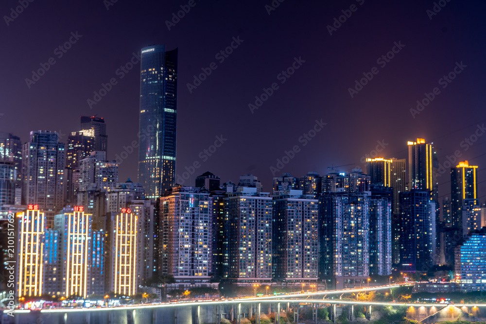 Night view of chongqing, China