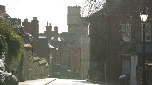 Windsor city in a sun haze, England 