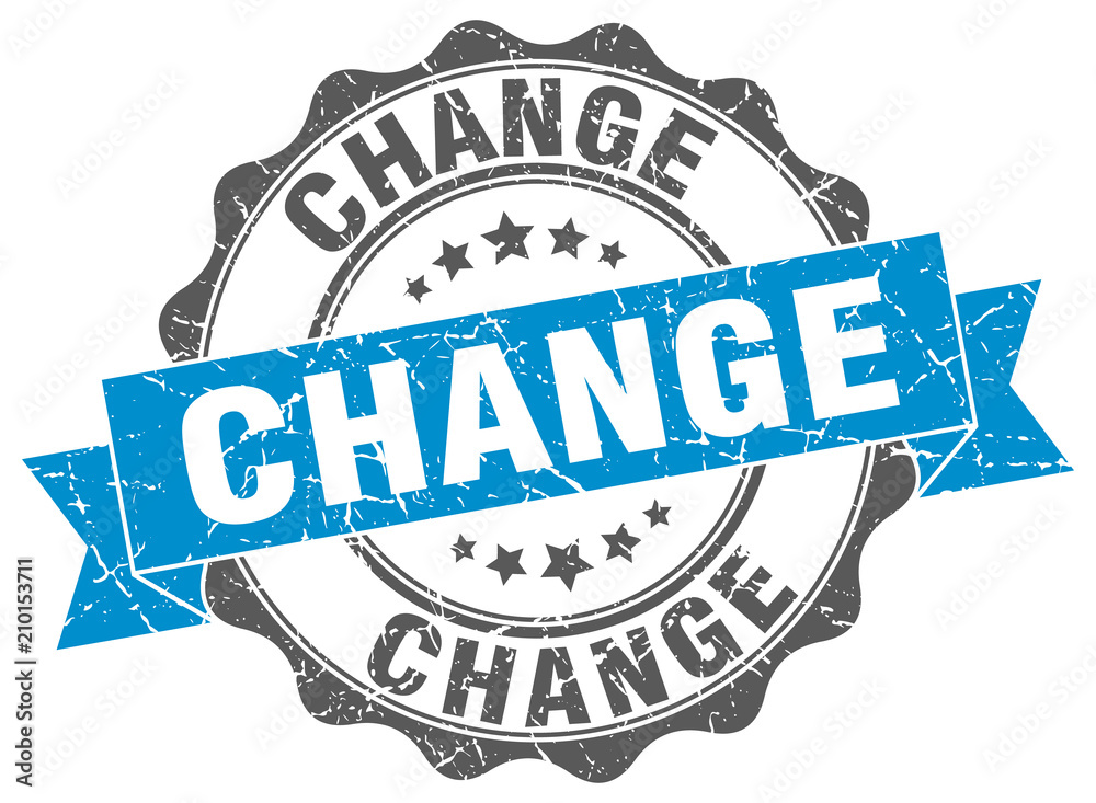 Fototapeta premium change stamp. sign. seal