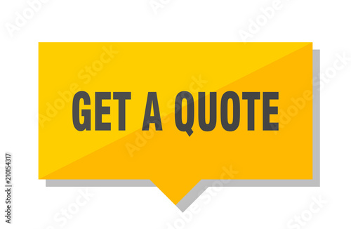 get a quote price tag