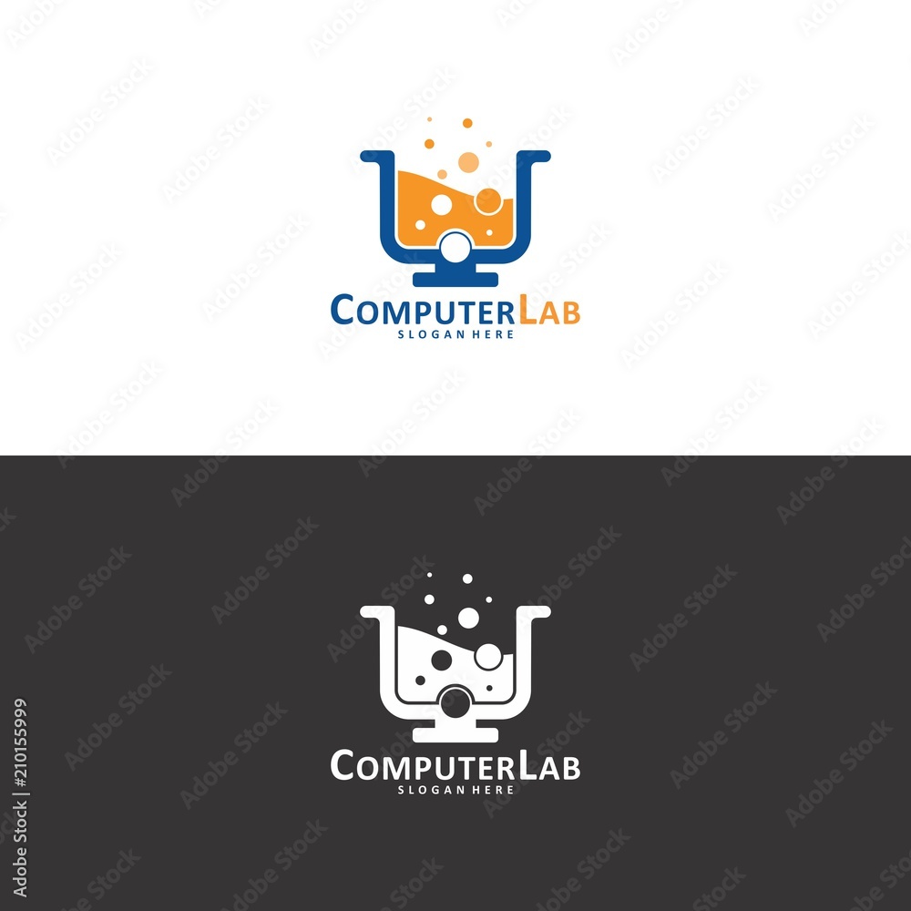 Computer Lab Logo in Vector Stock Vector | Adobe Stock