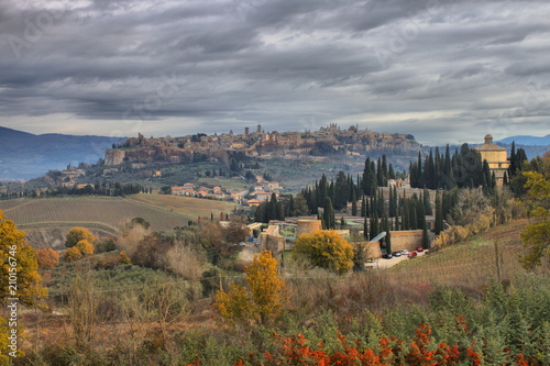 Panoramic view of Orvieto, Italy