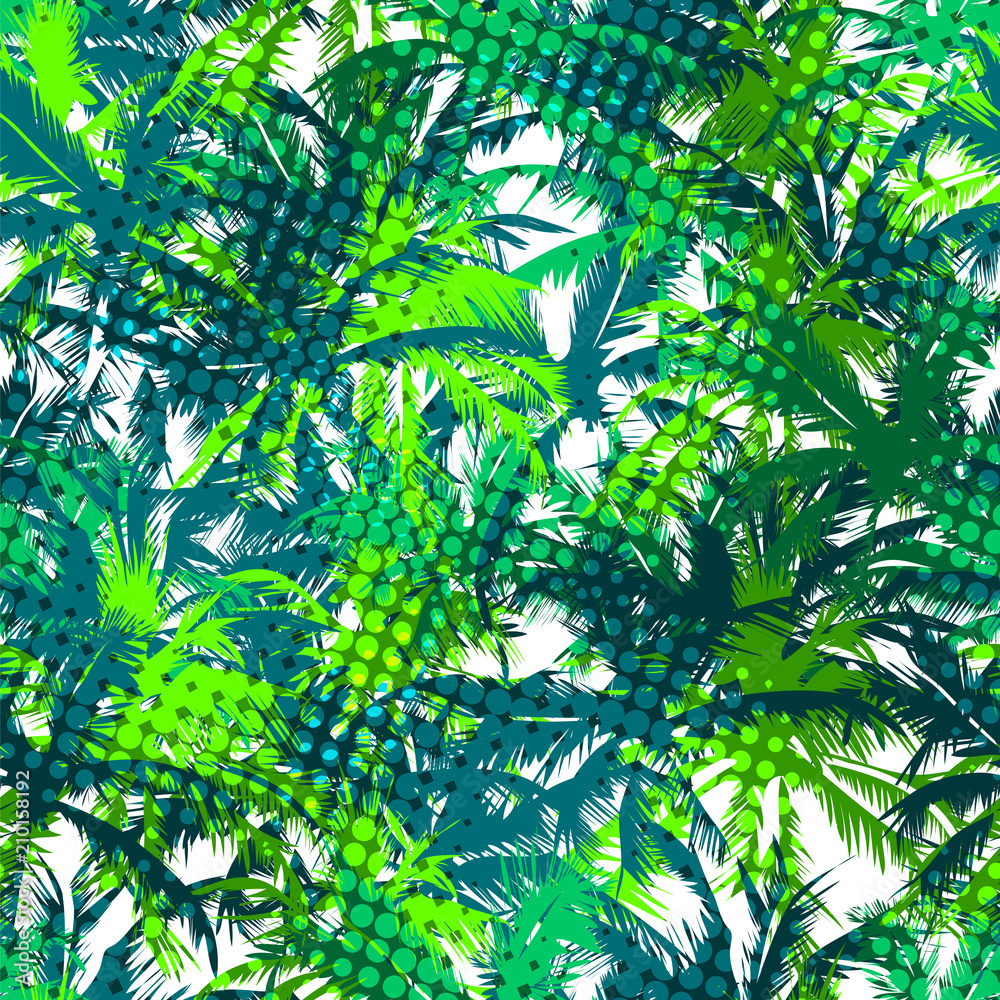 Naklejka premium palm beach background