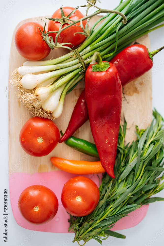 fresh vegetables on table fresh vegetables on table