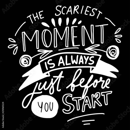 The scariest moment is always before you start. Hand lettering for your design 