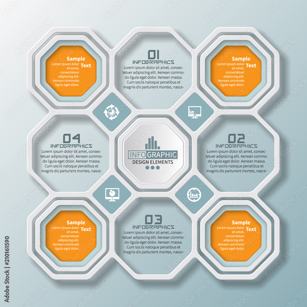 Abstract 3D Paper Infographics Abstract 3D Paper Infographics