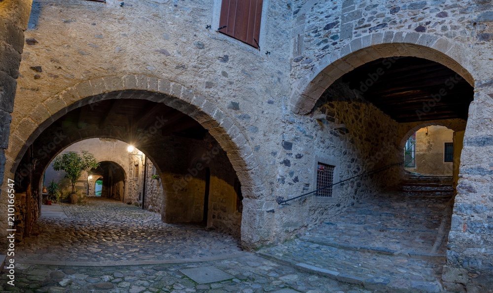 camerata cornello ancient medieval village in Italy