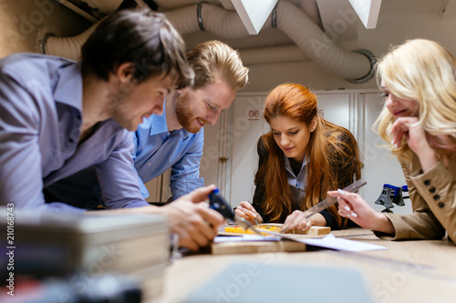 Group of creative designers brainstorming