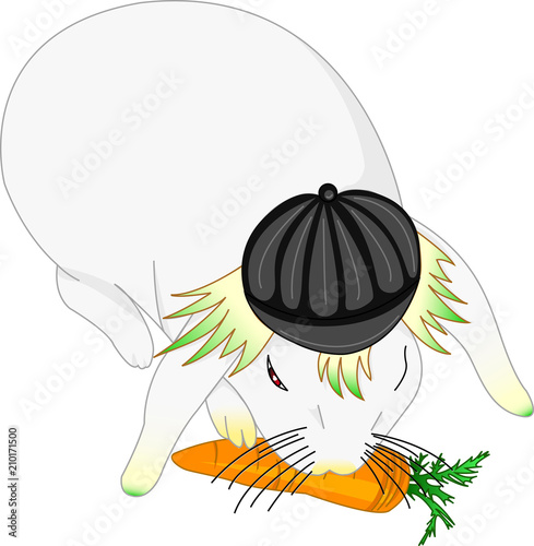 Hase fressend