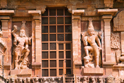 Dwarapalas, southern wall, Brihadisvara Temple, Tanjore, Tamil Nadu photo