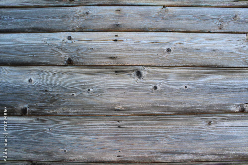 Unpainted texture of old wood on the wall surface Unpainted texture of old wood on the wall surface