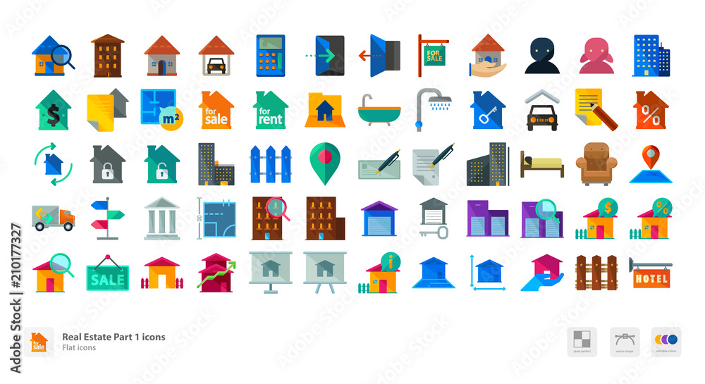 Real estate icons