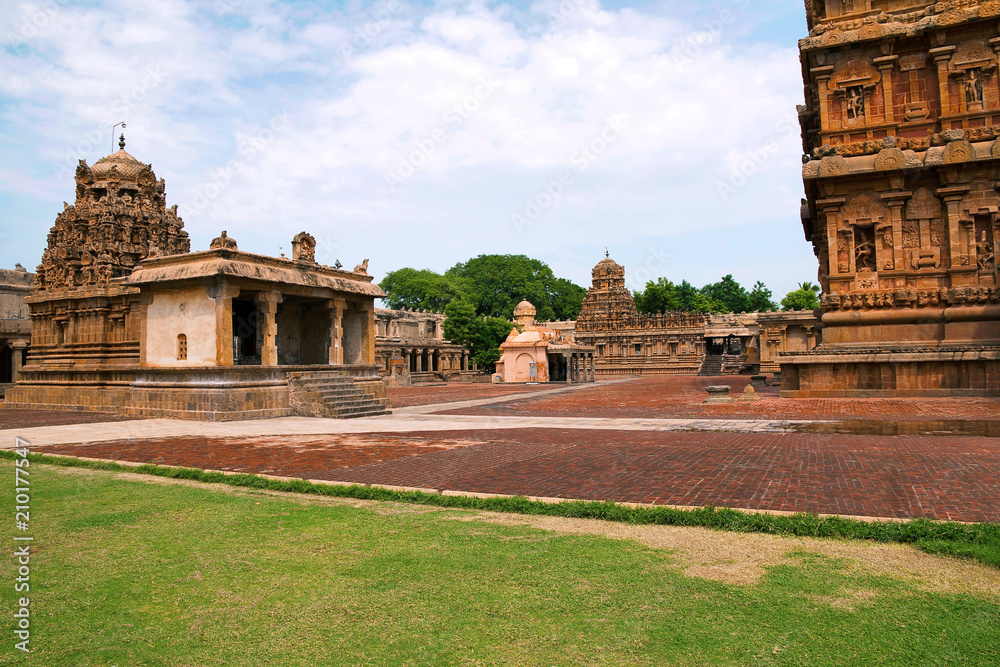 Ganesha shrine in the south west, Brihadisvara Temple complex, Tanjore, Tamil Nadu