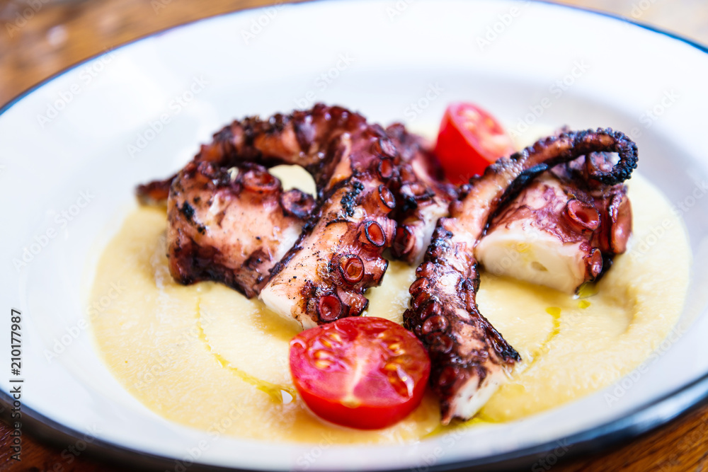 Mediterranean Octopus with vegetables and potatoes Mediterranean Octopus with vegetables and potatoes
