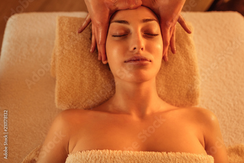 A relaxing facial massage