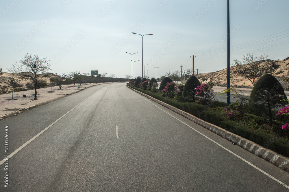 Fototapeta premium Road to sand dune in Vietnam