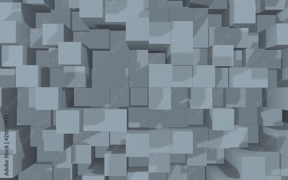 Abstract gray elegant cube geometric background Abstract gray elegant cube geometric background