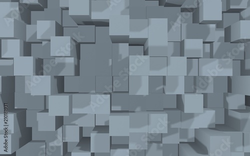 Abstract gray elegant cube geometric background
