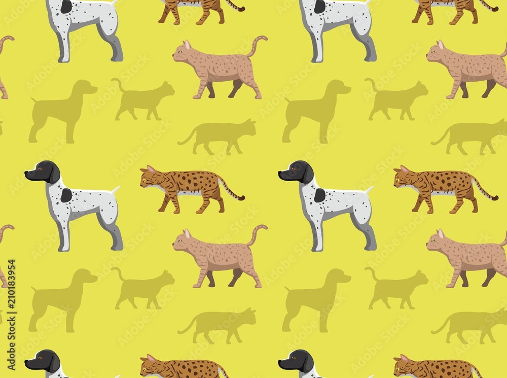 Obraz premium Dog Cat Wallpaper 1