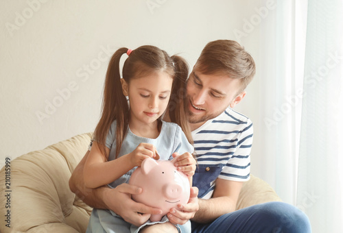 Happy little girl with her ...