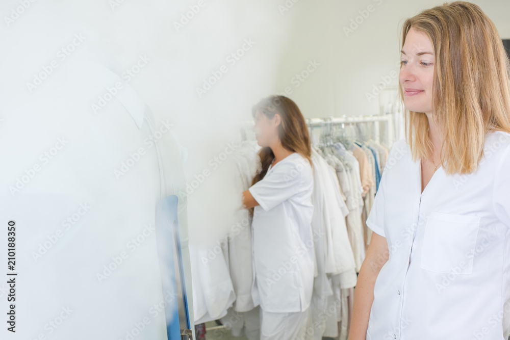 Fototapeta premium laundresses at work