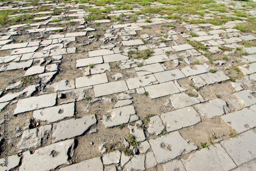 brick paved ground