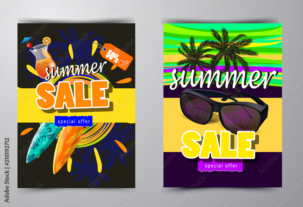 summer sale template banner