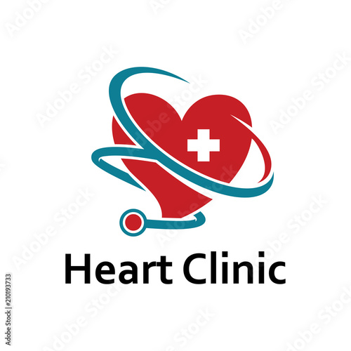 Heart Health Clinic Logo Template