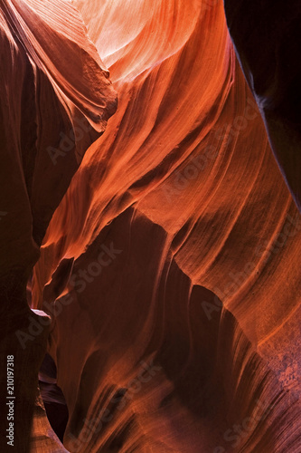 Colorful sandstone of Antelope Canyon, Arizona